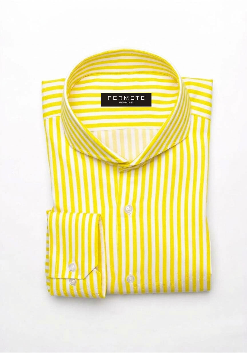 Fine Yellow Bengal Stripes Shirt