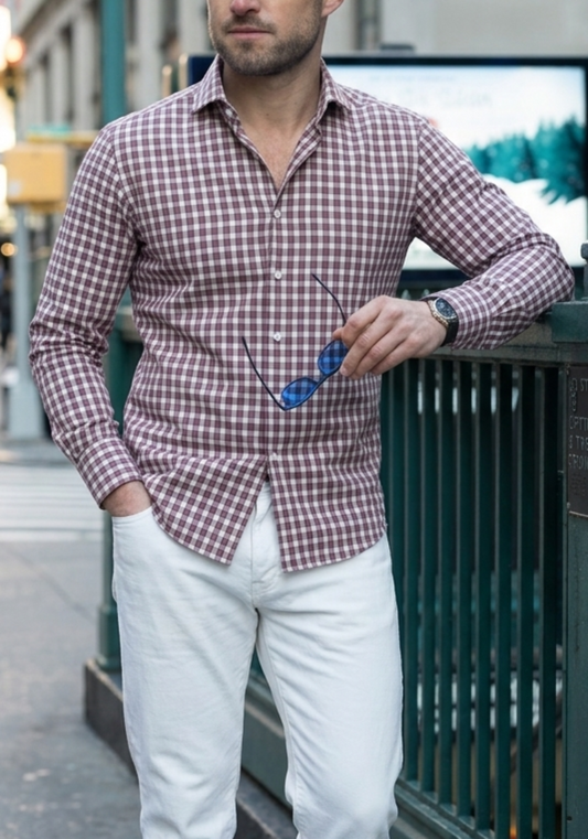 Guava checkered shirt