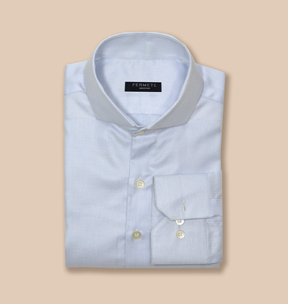 Ice Blue Structured Shirt