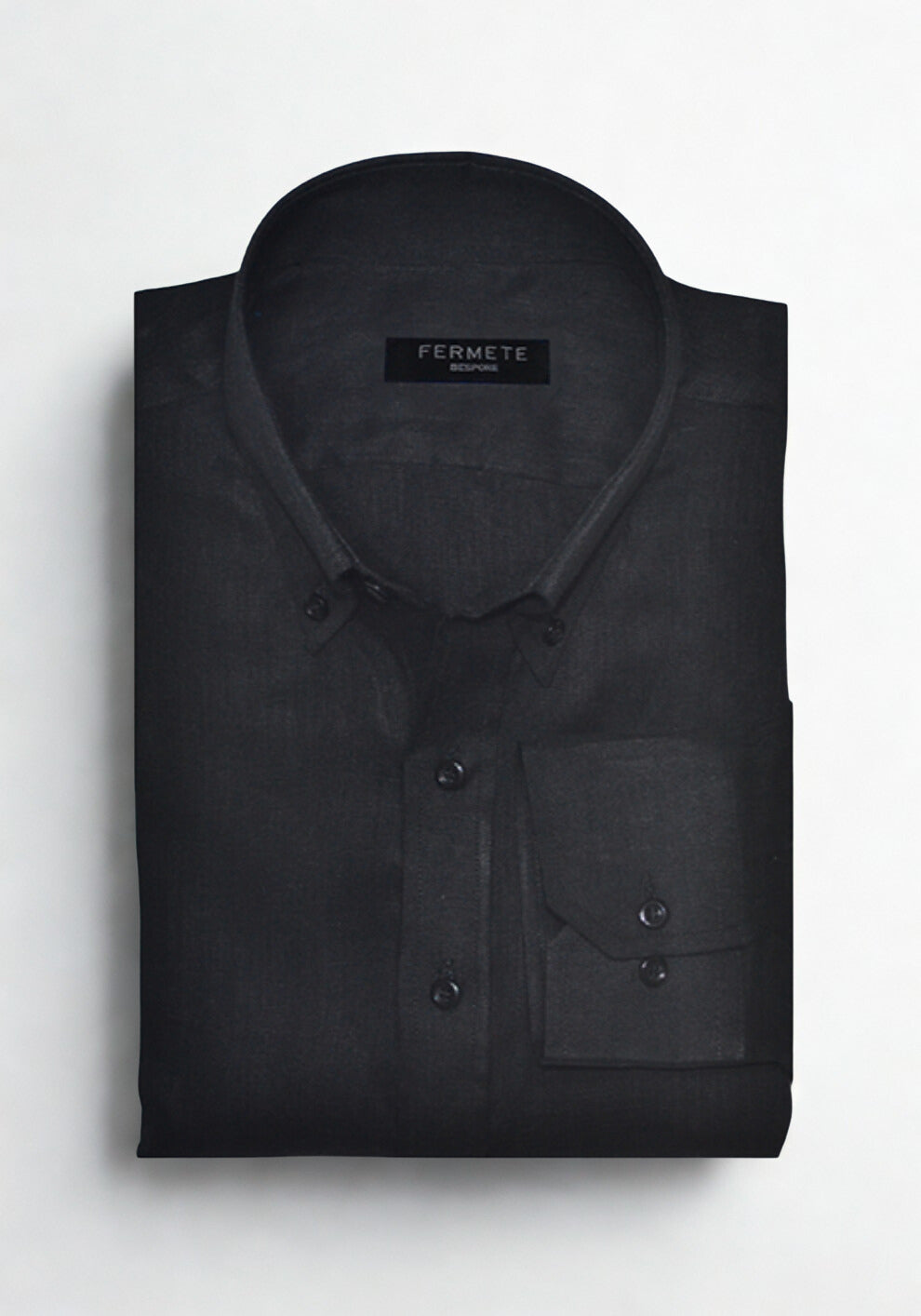 Jet Black Linen Shirt