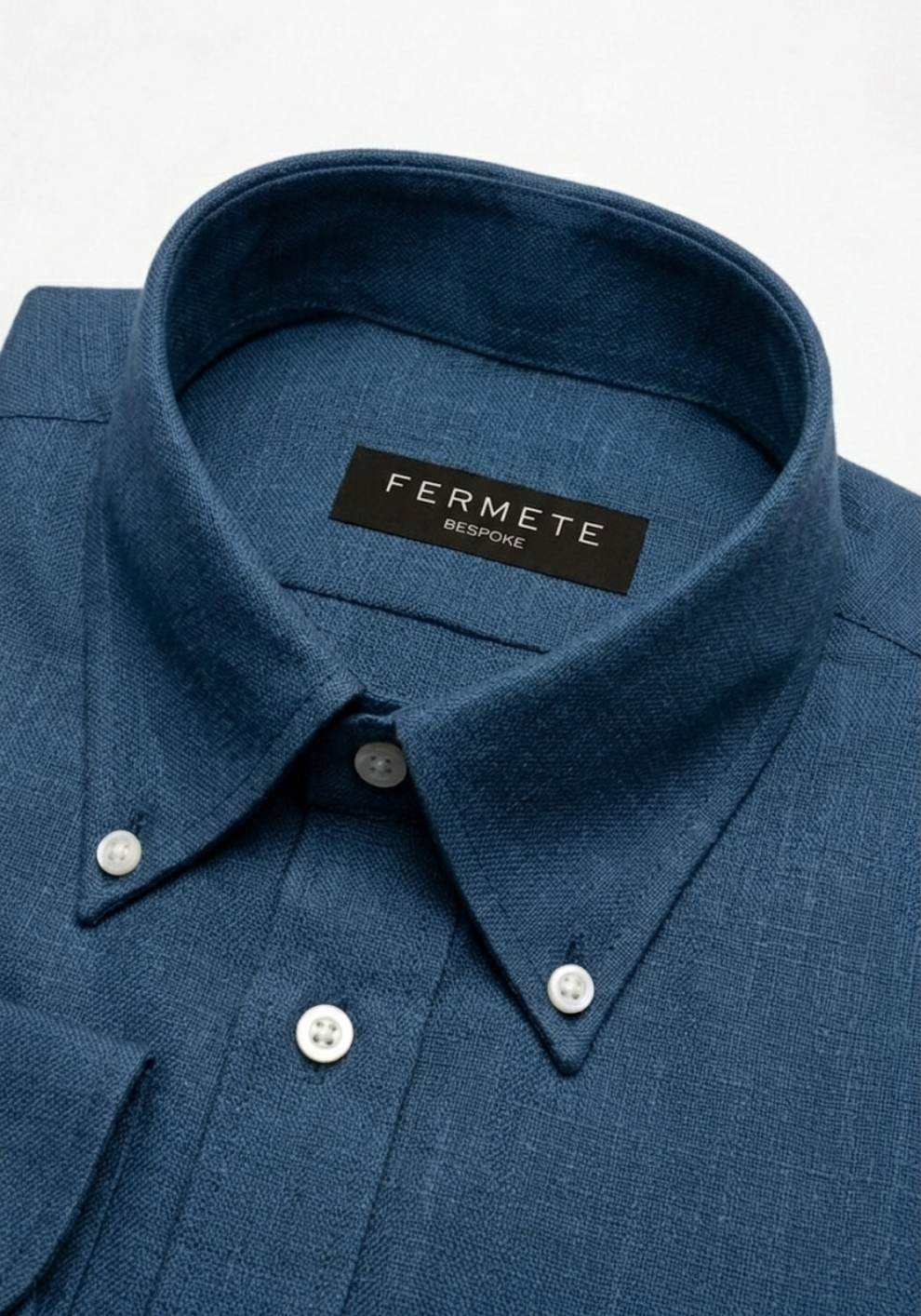 Lapis Blue Linen Shirt - Button Down
