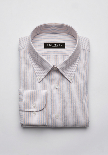 Multi-Pinstripes linen Shirt