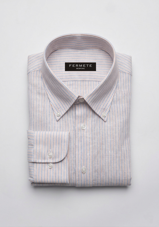 Multi-Pinstripes linen Shirt