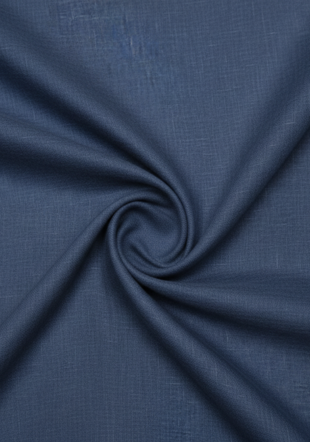 Navy Blue Sluby Cotton Linen Shirt