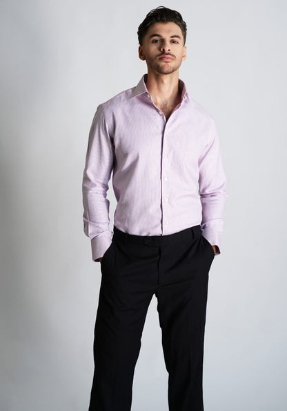 Pastel Magenta Structured Shirt