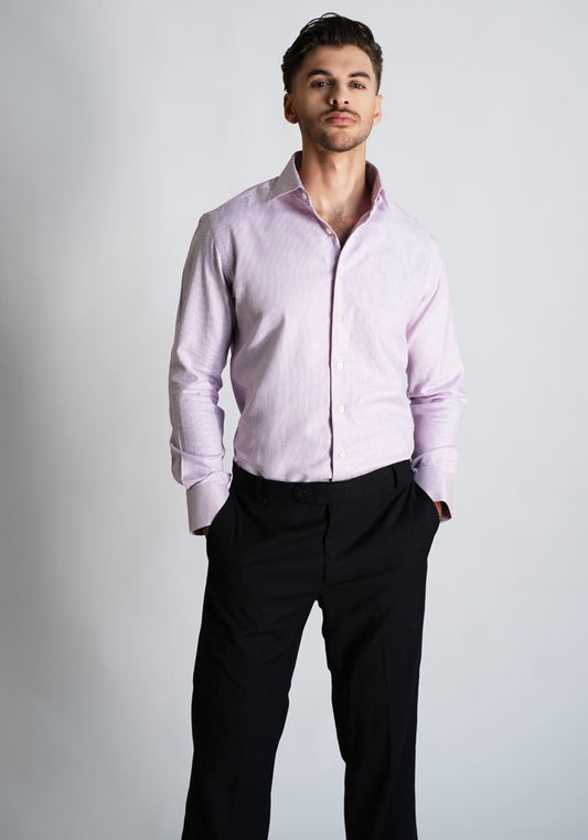 Pastel Magenta Structured Shirt