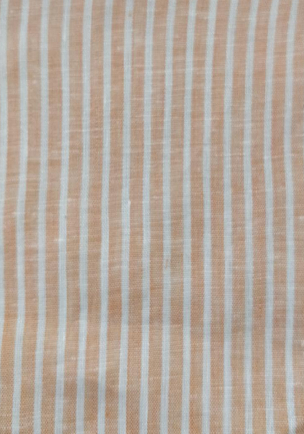Pastel Orange Irish Linen Stripes Shirt