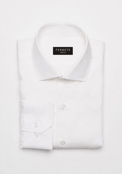 Pearl White Twill Shirt