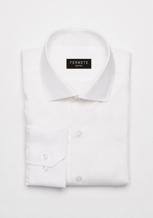 Pearl White Twill Shirt