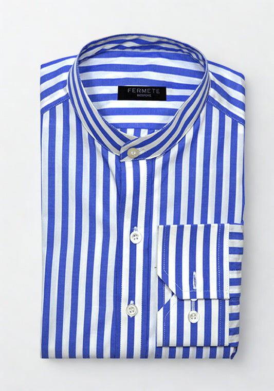 Royal Blue Bengal Striped Shirt