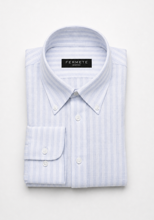 Slate Gray Stripes Summer Linen Shirt