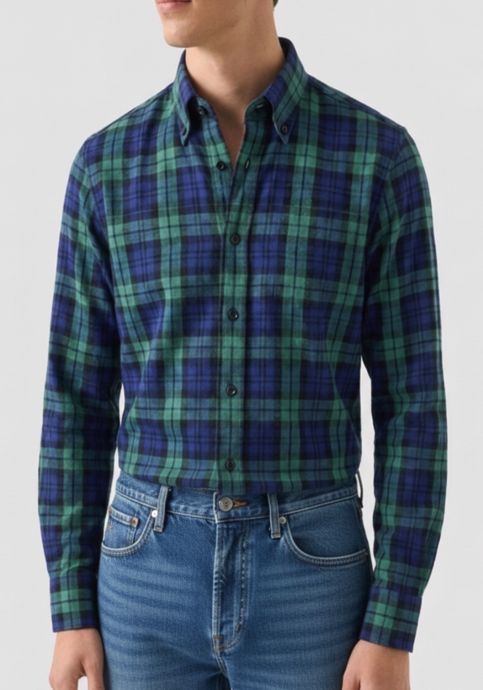 Soft Black Watch Winter Flannel Shirt