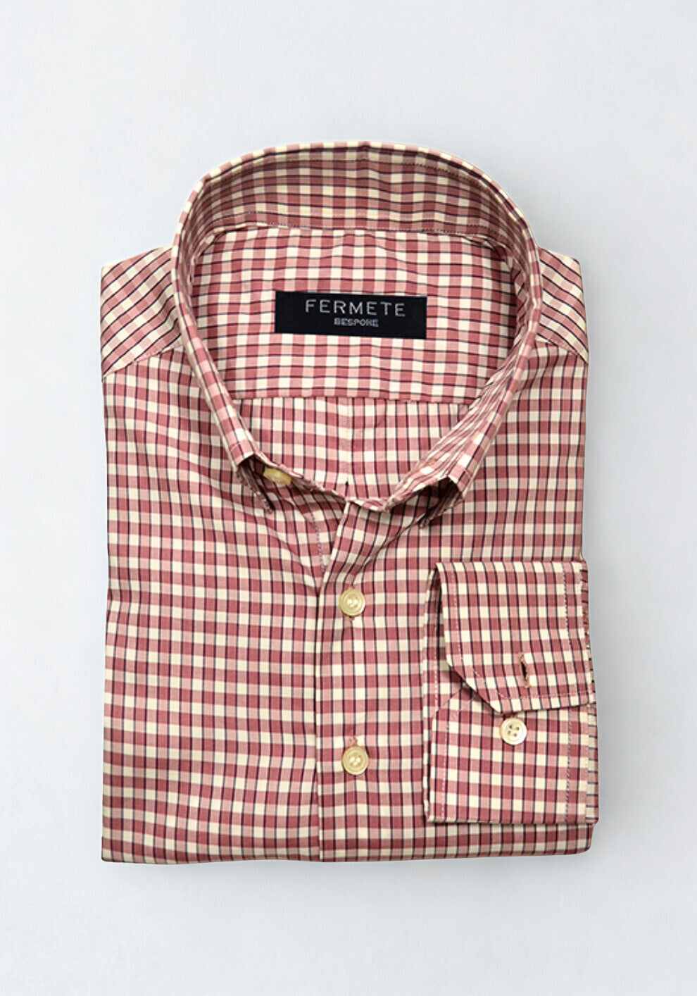 Soft Egyptian Guava Gingham Shirt