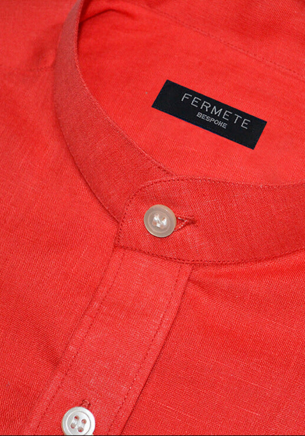 Tangerine Italian Linen shirt