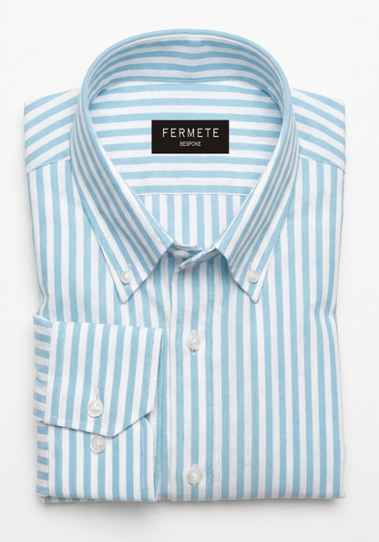 Tiffany-Blue-Oxford-Stripes Shirt