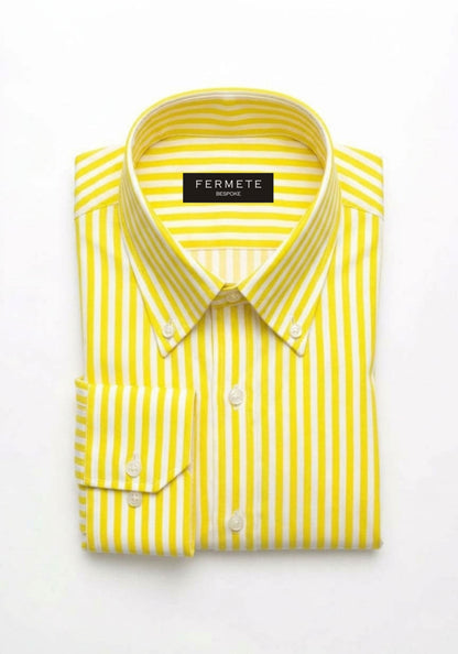 Yellow Bengal Stripes - Button Down Collar