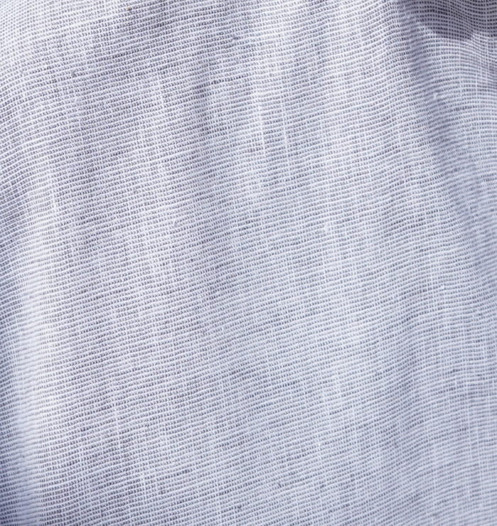 Light grey melange cotton linen shirt